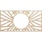 Ekena Millwork Hoover Wood Fretwork Pierced Ceiling Medallion, Alder, 38"W x 19"H x 14 1/4"ID x 3/8"T CMWP38X19X0375HOAL - alternate 1